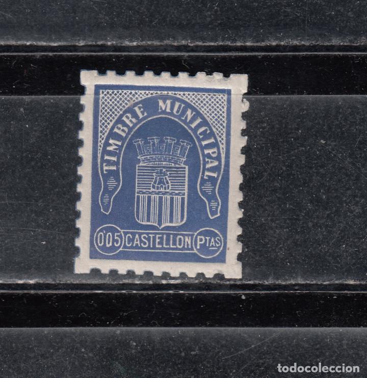 Stamps: CASTELL&Oacute;N. TIMBRE MUNICIPAL 0,05 PTS.