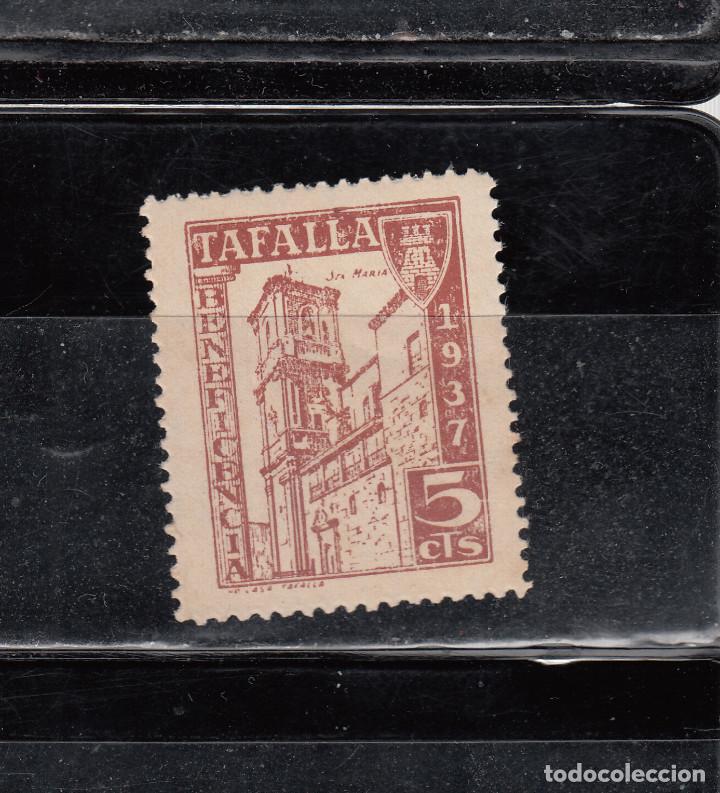 Stamps: TAFALLA. BENEFICENCIA. 5 CTS.