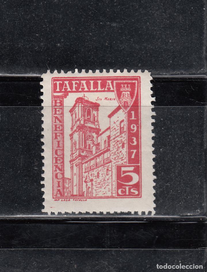 Stamps: TAFALLA. BENEFICENCIA. 5 CTS.