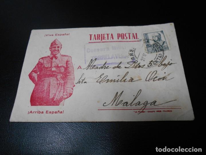 Stamps: tarjeta postal malaga -torrevieja guerra civil 1938
