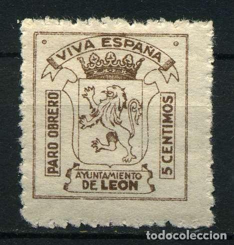 Selos: ESPA&Ntilde;A GUERRA CIVIL. LE&Oacute;N. EDIFIL 4 TRES VARIANTES DE COLOR