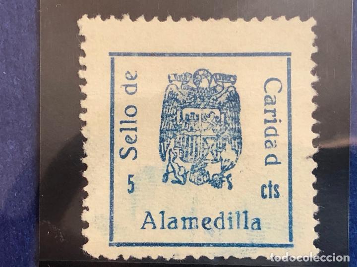 Timbres: Sello de Caridad de Alamedilla ( Granada ). 5 Cts.