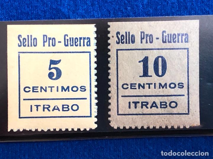 Timbres: 4 Sellos Asistencia Social de &Iacute;trabo ( Granada ) . 5 y 10 Cts.