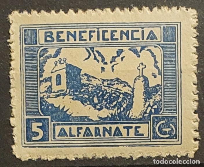 Briefmarken: GUERRA CIVIL. ALFARNATE 5 CTS. VARIEDAD CATALOGADA