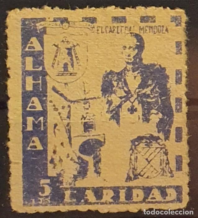 Briefmarken: GUERRA CIVIL.ALHAMA. CARIDAD. 5 CTS. AZUL