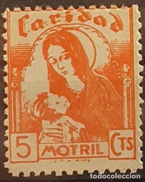 Briefmarken: GUERRA CIVIL. MOTRIL. CARIDAD. 5 CTS. NARANJA