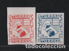 Briefmarken: TORRE, 5 CTS.PAREJA SIN DENTAR,- . VER FOTO
