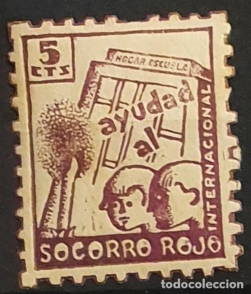 Briefmarken: VI&Ntilde;ETA REPUBLICANA. SOCORRO ROJO INTERNACIONAL 5 CTS. VARIEDAD