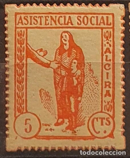 Briefmarken: AJUNTAMENT. ALCIRA. ASISTENCIA SOCIAL. 5 CTS