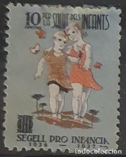 Briefmarken: VI&Ntilde;ETA REPUBLICANA. SEGELL PRO INFANCIA. 10 CTS