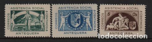 Stamps: ANTEQUERA.-.- 5 CTS- ASISTENCIA SOCIAL.-- VER FOTO