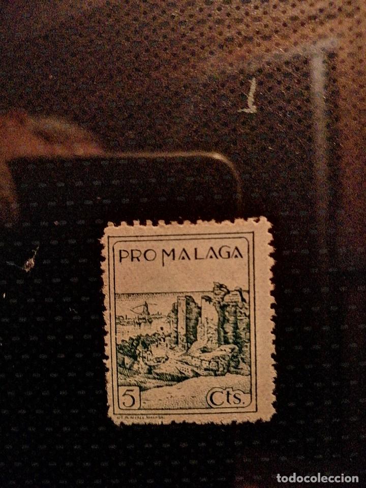 Sellos: PRO MALAGA - 5 CENTIMOS - Foto 1