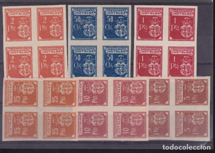Selos: NN1 . FISCALES inquilinato de Hoteles x 6 Valores (*) en B4 Sin Dentar. LUJO