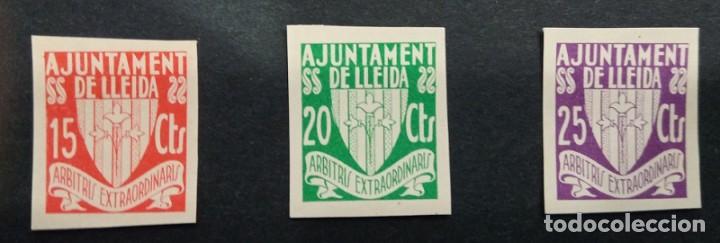Sellos: L&Eacute;RIDA. EDIFIL 3s * - 4s * - 5s * - Foto 1
