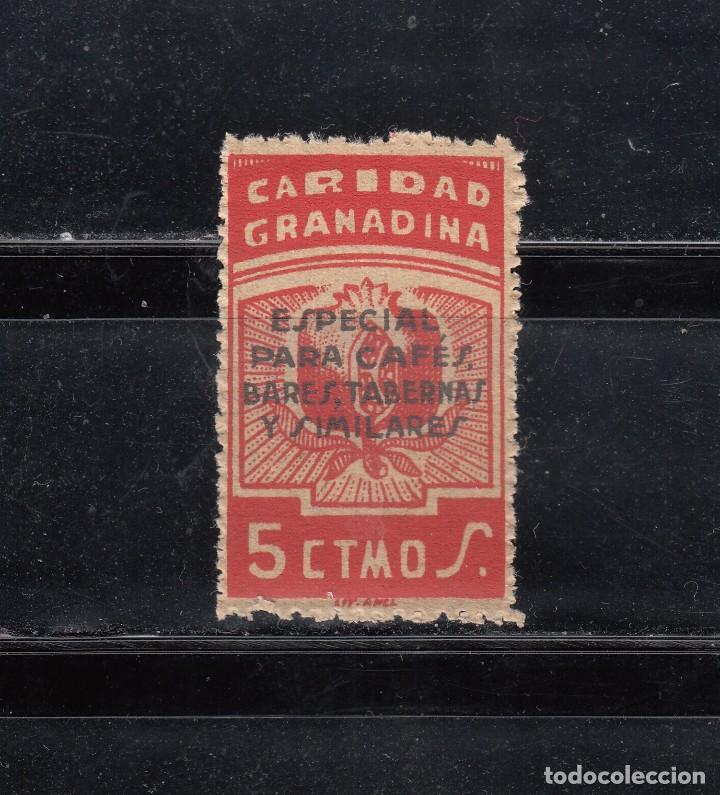 Stamps: CARIDAD GRANADINA. ESPECIAL PARA CAFES, BARES Y SIMILARES. 5 CMS.