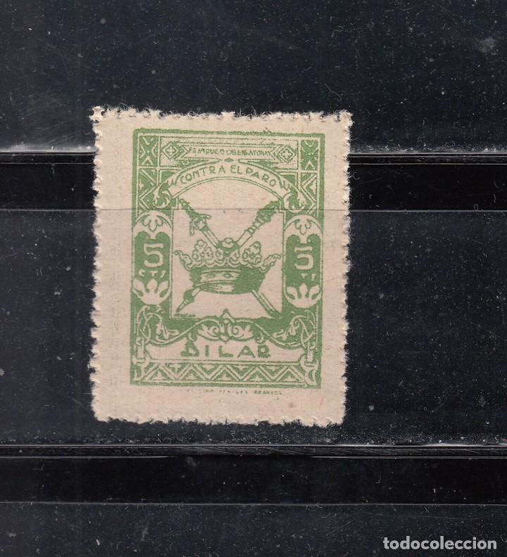 Stamps: DILAR, CONTRA EL PARO. 5 CTS.
