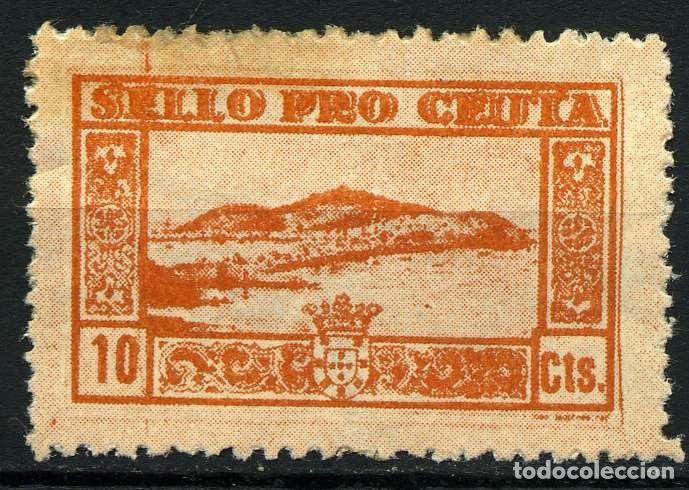Timbres: ESPAÑA. GUERRA CIVIL. LOCAL. CEUTA. EDIFIL 2. CASTAÑO ANARANJADO.