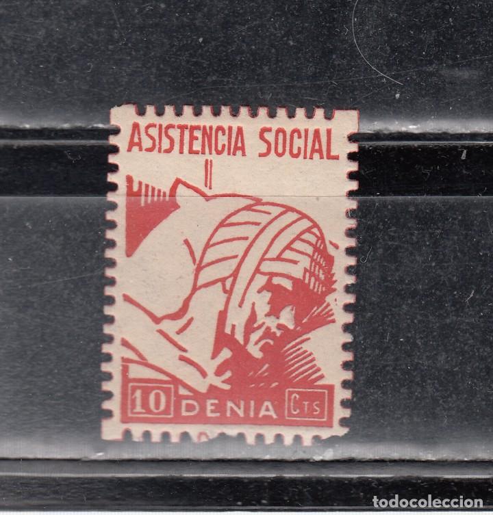 Stamps: DENIA. ASISTENCIA SOCIAL.