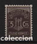 Stamps: CIUDAD RODRIGO, 5 CTS,- COMEDORES DE ASISTENCIA SOCIAL,- VER FOTO