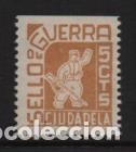 Stamps: CIUDADELA, 5 CTS, SELLO DE GUERRA,- VER FOTO