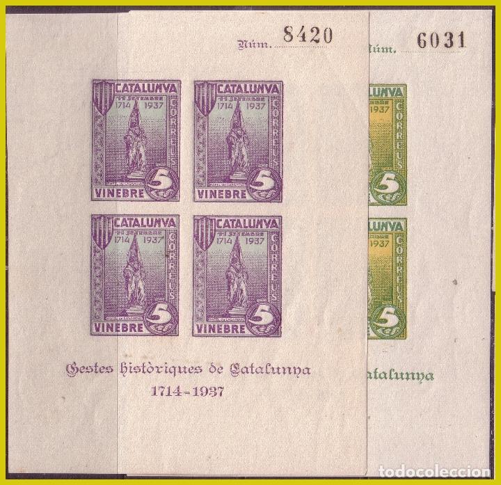 Briefmarken: Guerra Civil. Tarragona, VINEBRE, FESOFI n&ordm; 27 Y 28