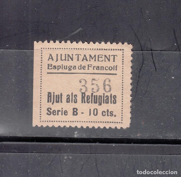 Selos: ESPLUGA DE FRANCOL. AJUT ALS REFUGIATS. 10 CTS.