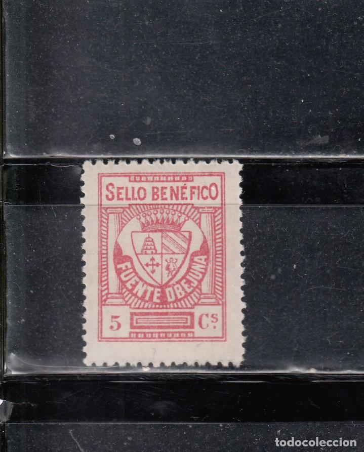 Briefmarken: FUENTEOVEJUNA. SELLO BEN&Eacute;FICO DE 5 CTS.