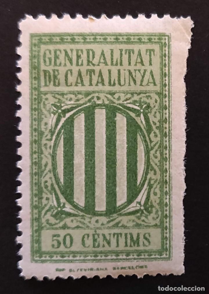 Sellos: Generalitat de Catalunya 193? 50 C&eacute;ntims - Foto 1