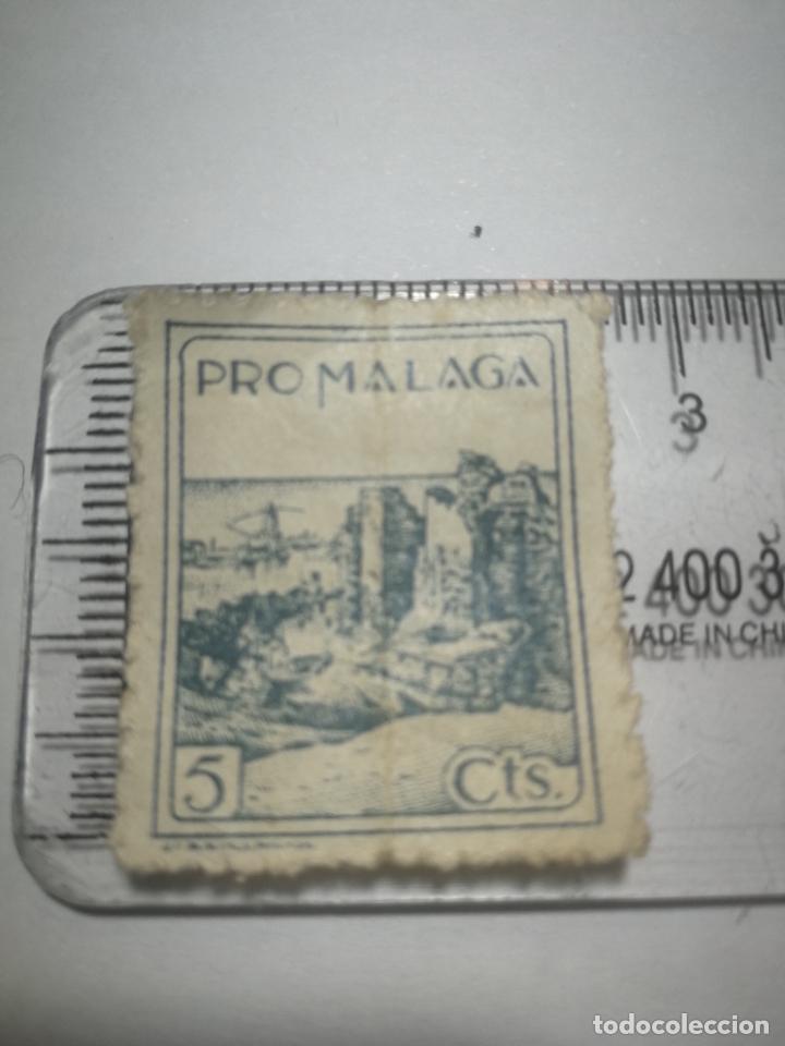 Selos: GUERRA CIVIL VI&Ntilde;ETA SELLO PRO M&Aacute;LAGA 5 CTS.