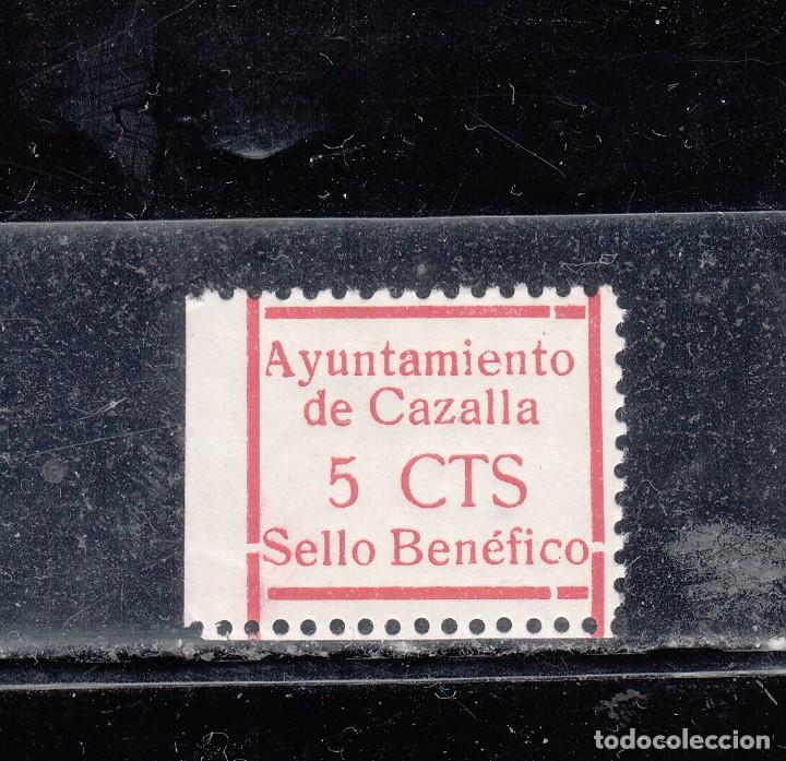 Selos: CAZALLA. SELLO BENEFICO. 5 CTS.