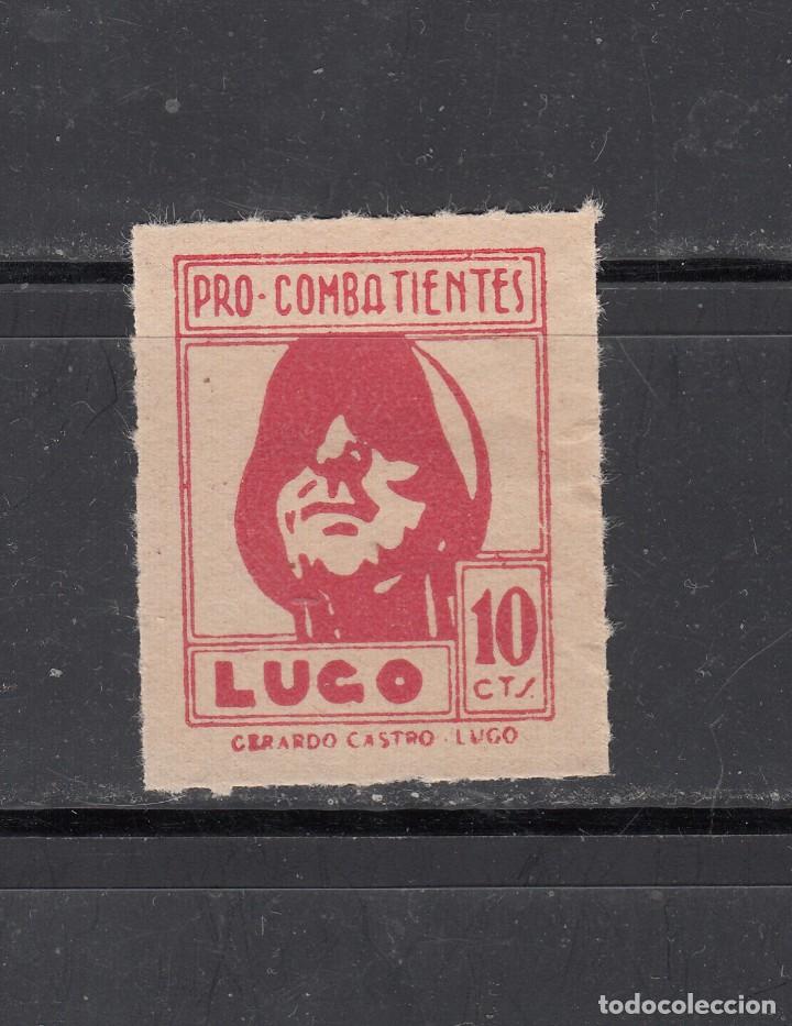 Sellos: LUGO. PRO COMBATINTES. 10 CTS. - Foto 1