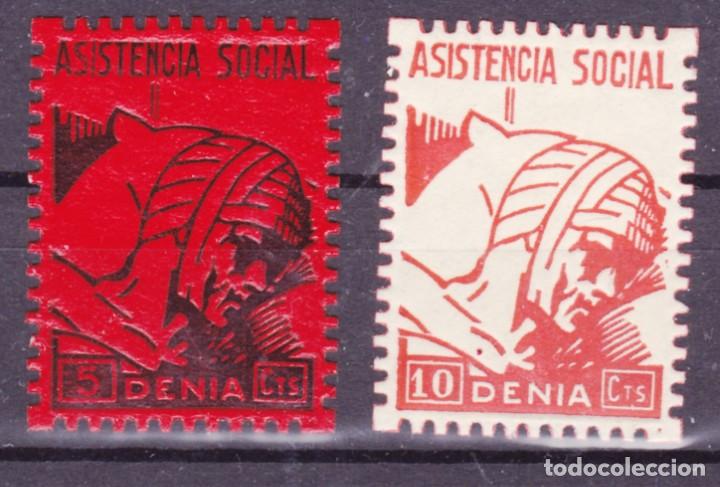 Stamps: E09 Denia (Alicante) sellos locales ** nuevos con goma sin se&ntilde;al de fijasellos