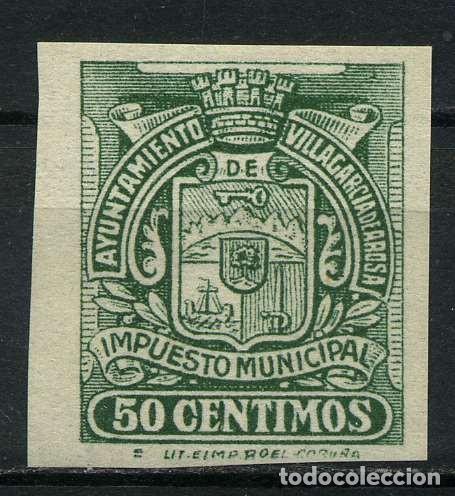 Stamps: ESPA&Ntilde;A GUERRA CIVIL. VILLAGARCIA DE AROSA. EDIFIL 3