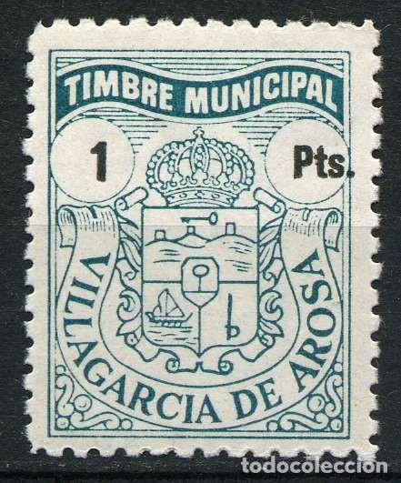 Briefmarken: ESPA&Ntilde;A GUERRA CIVIL. VILLAGARCIA DE AROSA. MUNICIPAL 1 PTA