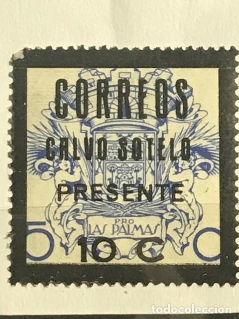 Stamps: Calvo Sotelo Presidente Las Palmas Espa&ntilde;a 1937 Correos 11 12 Luto