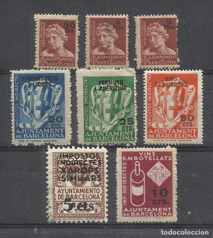 Stamps: MINI LOTE FISCALES AJUNTAMIENTO DE BARCELONA NUEVOS**