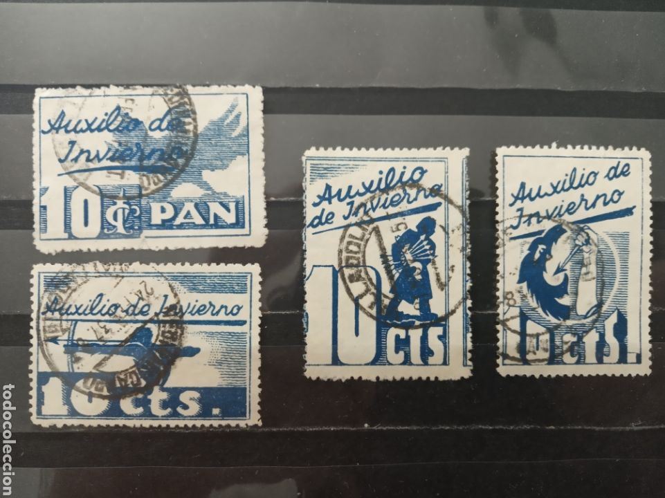 Briefmarken: España. Viñetas Auxilio de Invierno. Serie completa.