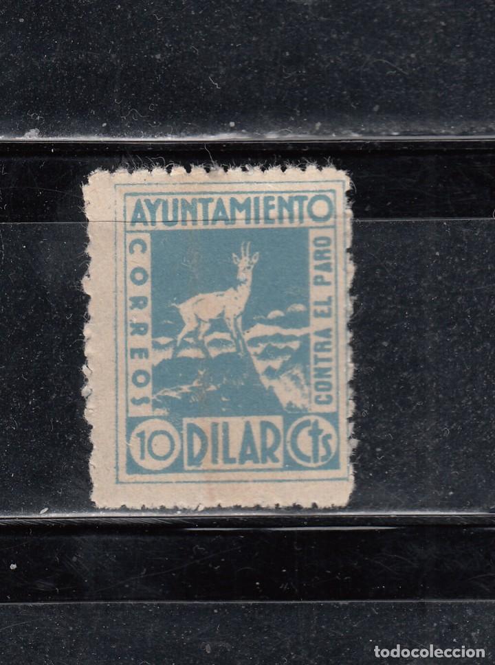 Stamps: DILAR. CONTRA EL PARO. 10 CTS.
