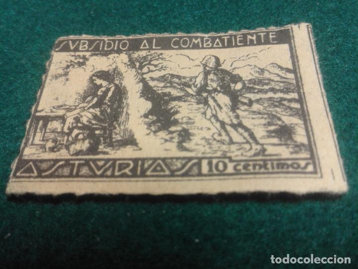 Sellos: SUBSIDIO AL COMBATIENTE - ASTURIAS - Foto 1