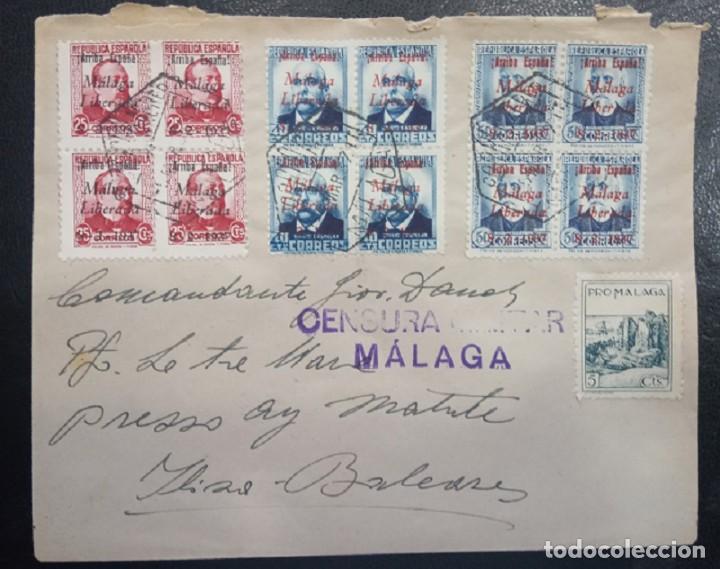 Sellos: 1937.- M&Aacute;LAGA A IBIZA. - Foto 1