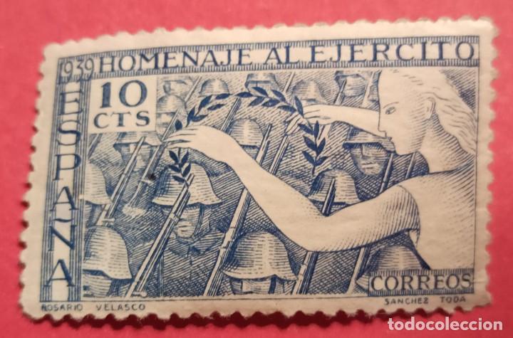 Sellos: Sello Homenaje al ej&eacute;rcito 1939 - Foto 1