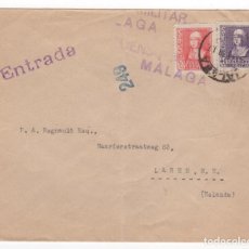 Sellos: 1938 SOBRE CON DESTINO HOLANDA DESDE MÁLAGA SELLOS LOCALES. Lote 278160408