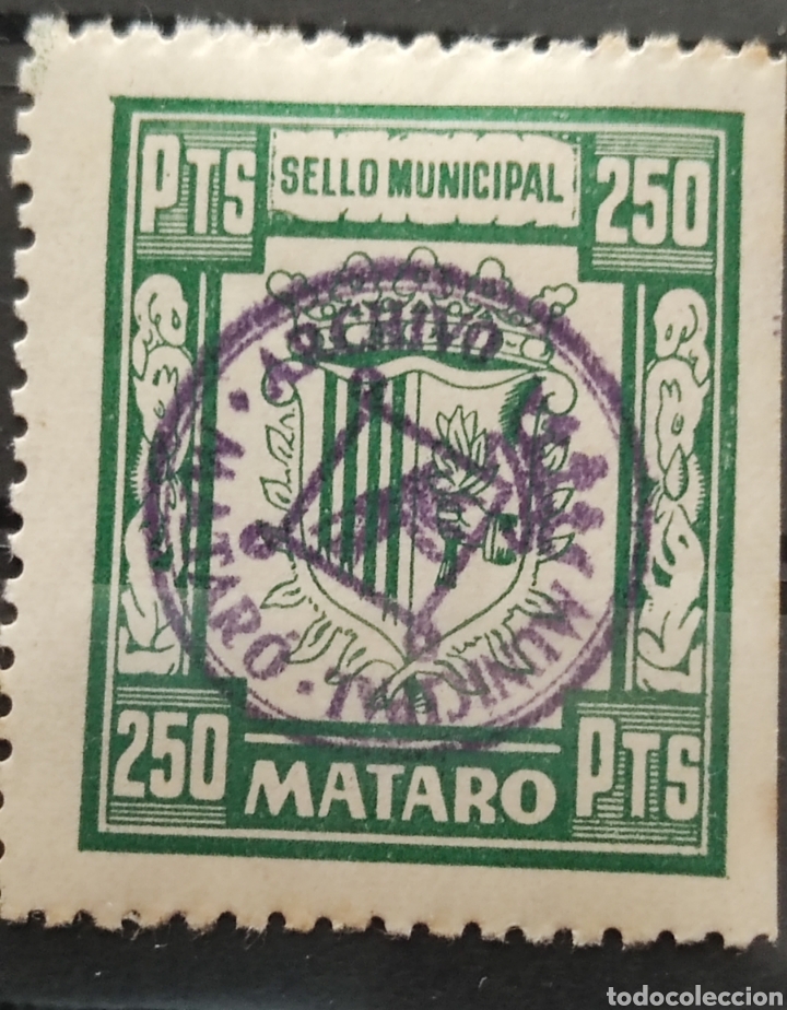 Briefmarken: Matar&oacute; sello municipal 250 ptas