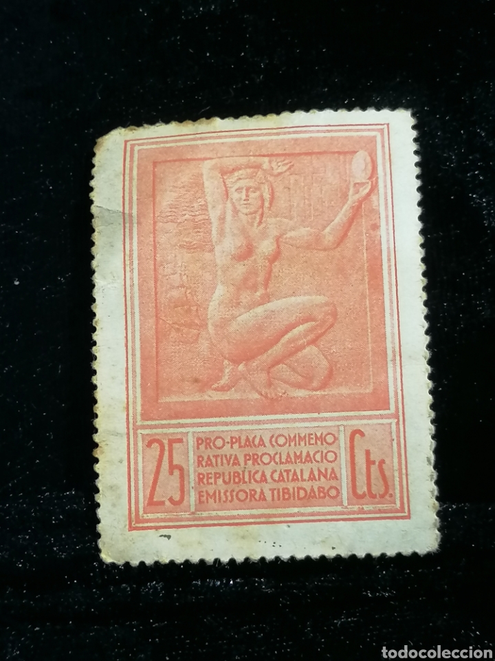 Sellos: España Guerra Civil República Catalana viñeta sellos muy escaso - Foto 2 - 290587173