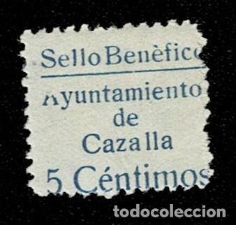 Stamps: CL8-19 Guerra Civil CAZALLA DE LA SIERRA Fesofi n&ordm; 3 Variedad ( _yuntamiento) (A) ROTA, PAPEL ORDIN