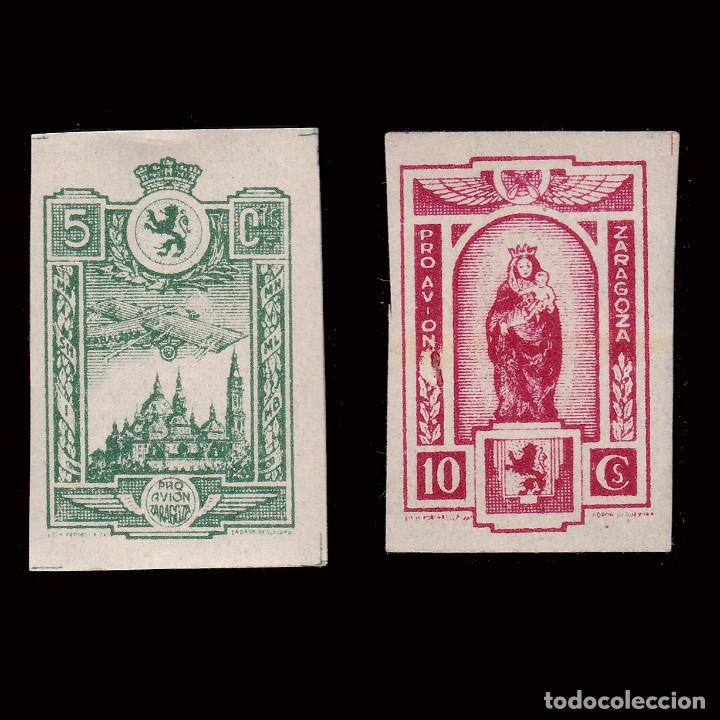 Timbres: 1936.ZARAGOZA.Virgen Pilar.5c-10c.MNH.Galvez 782-783