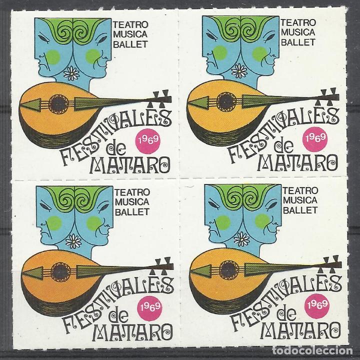Stamps: mataro 1969 festivales teatro musica ballet NUEVO */** bloque d 4
