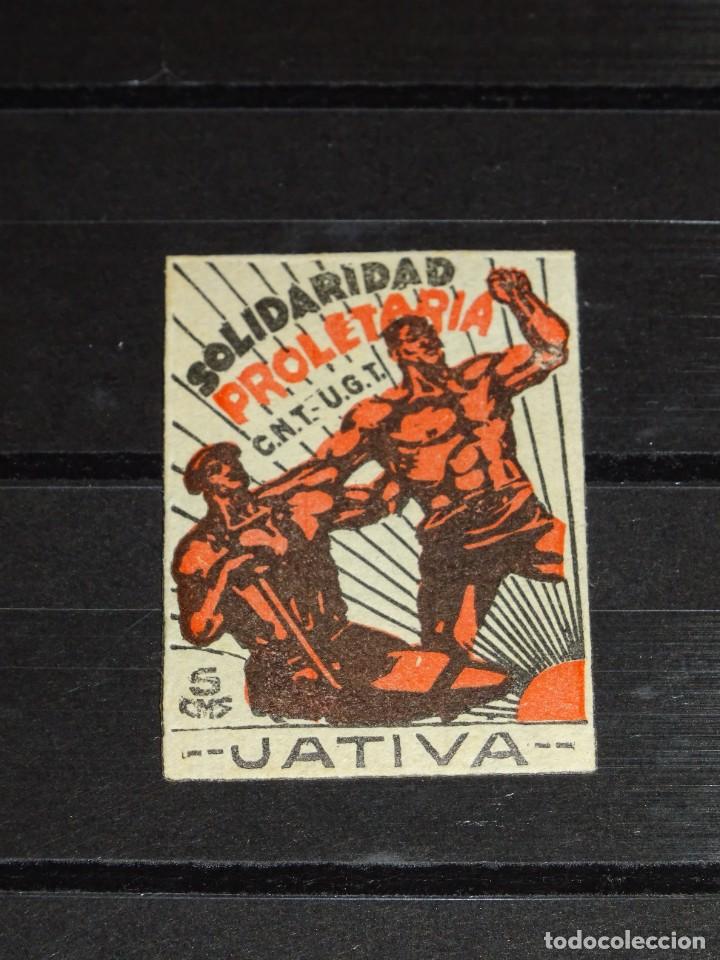 Timbres: VI&Ntilde;ETA GUERRA CIVIL - JATIVA SOLIDARIDAD PROLETARIA CNT UGT