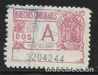 Briefmarken: DERECHO MINSULAR, 2 PTAS, ORO.- SERIE.- A, VER FOTO