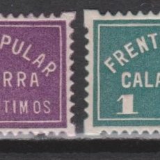 Sellos: 1937 CALASPARRA FRENTE POPULAR. SERIE COMPLETA*. RARA. Lote 297847358